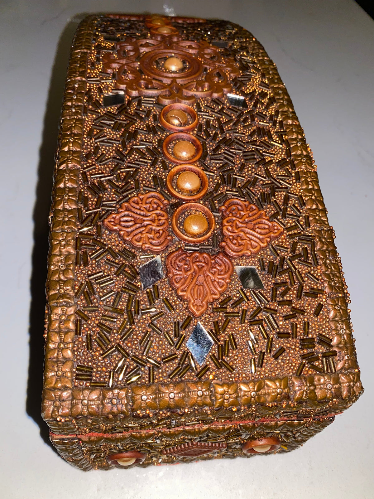 VINTAGE HANDMADE CLASSIC JEWELRY CHEST