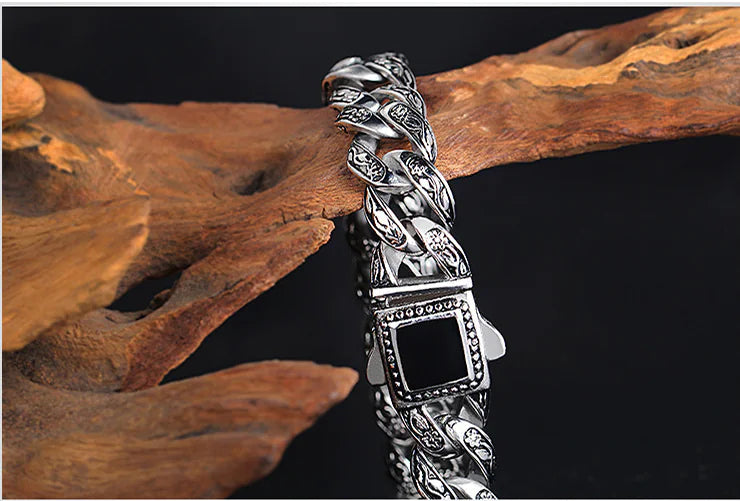 Vintage Rose Pattern Bracelet