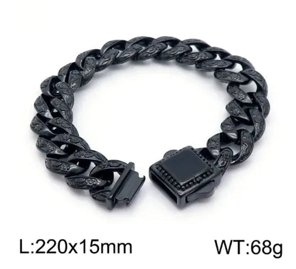 Vintage Rose Pattern Bracelet