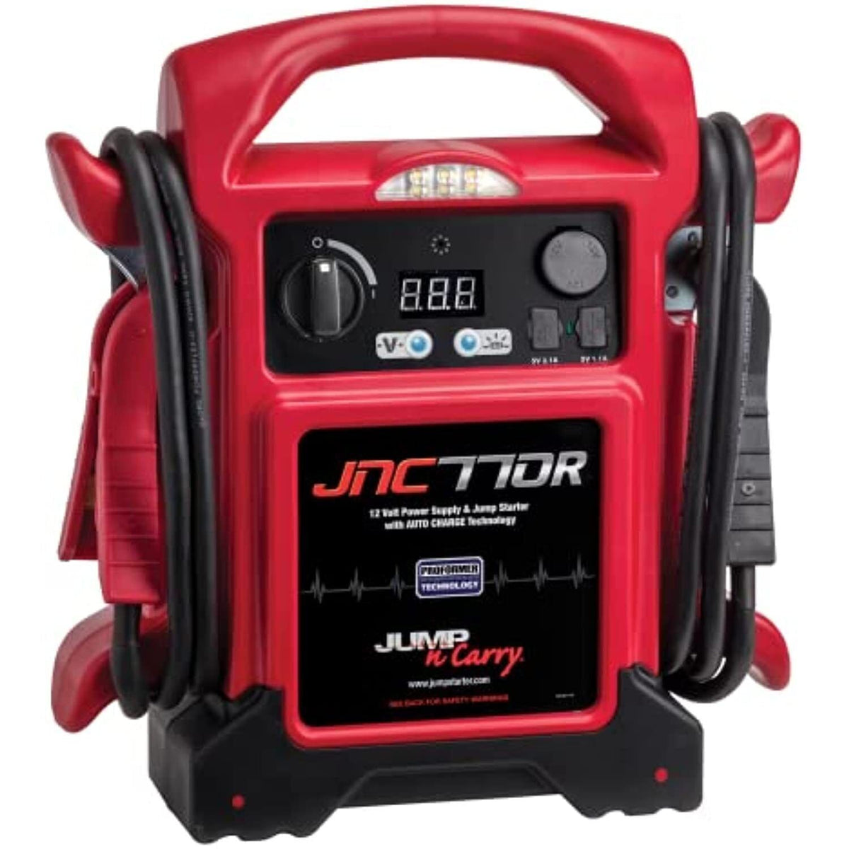 Clore Automotive Jump-N-Carry JNC770R 1700 Peak Amp Premium 12 Volt Jump Starter