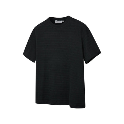 Men's Summer Luxury Texture Blended Basic Solid Color Crew Neck Short Sleeve T-Shirt
