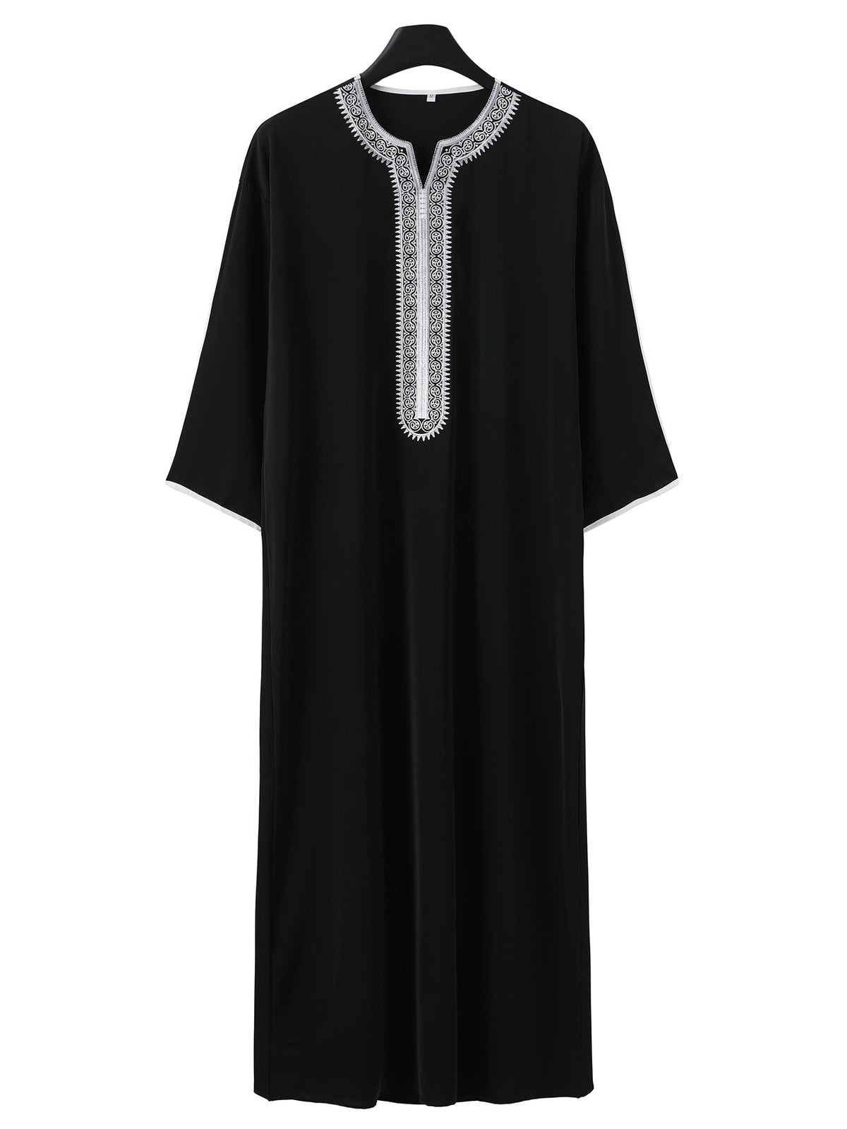 Middle Eastern Arab long sleeved embroidered red envelope men's Muslim long robe