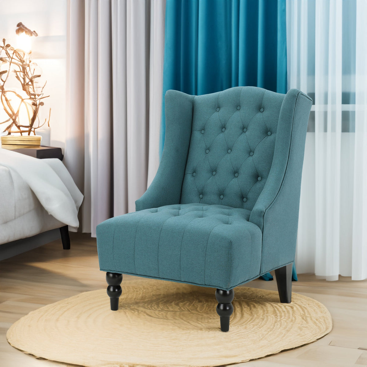 Upholstered Wingback Chair
