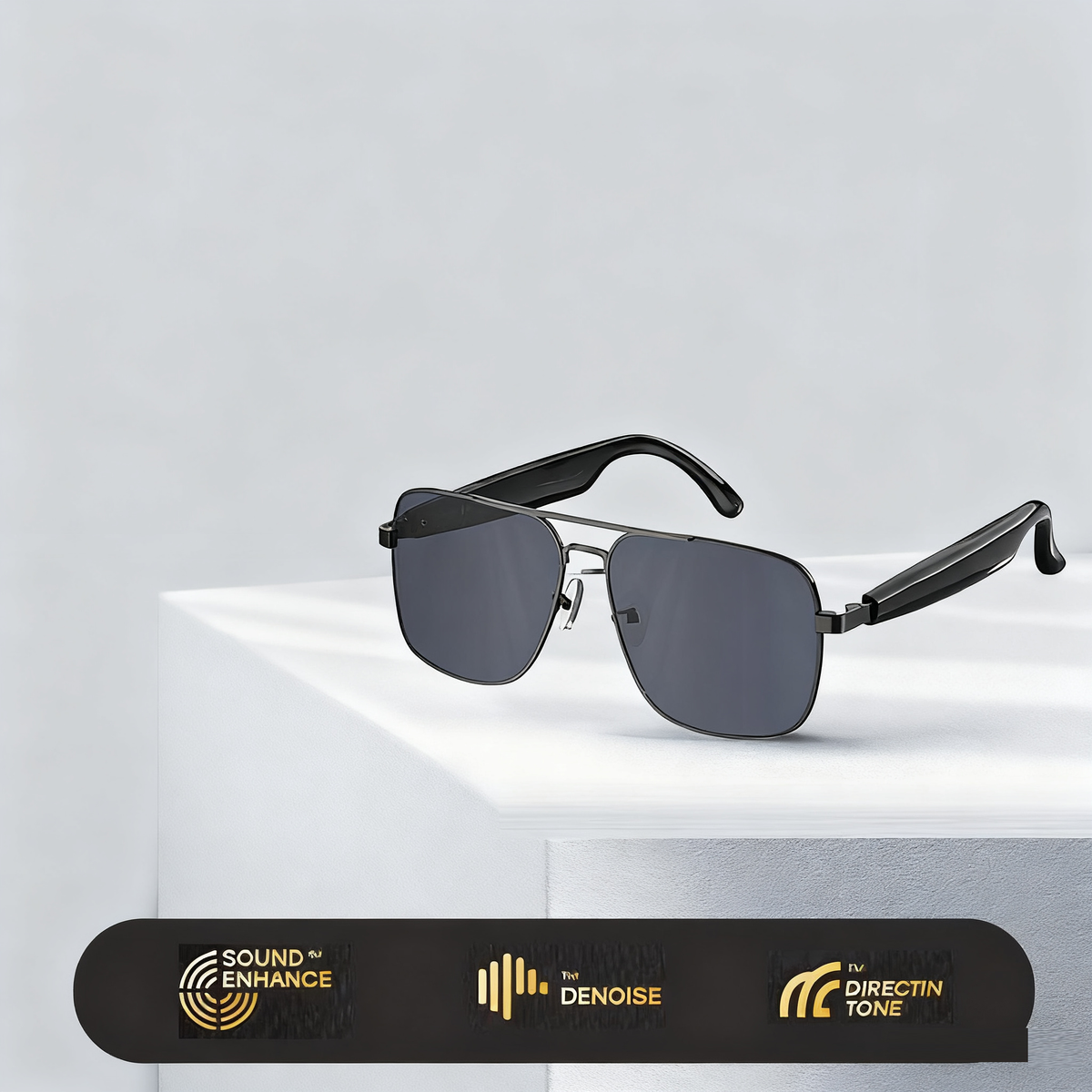 HY-C8 AI Intelligent Translation Wireless Bluetooth Glasses Earphones 75 Language Conference Simultaneous Interpretation
