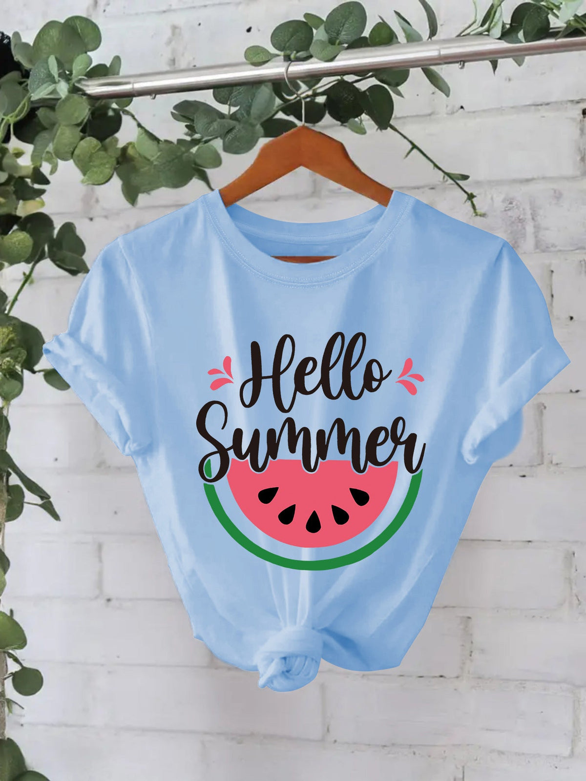 Hello Summer watermelon short sleeved shirt