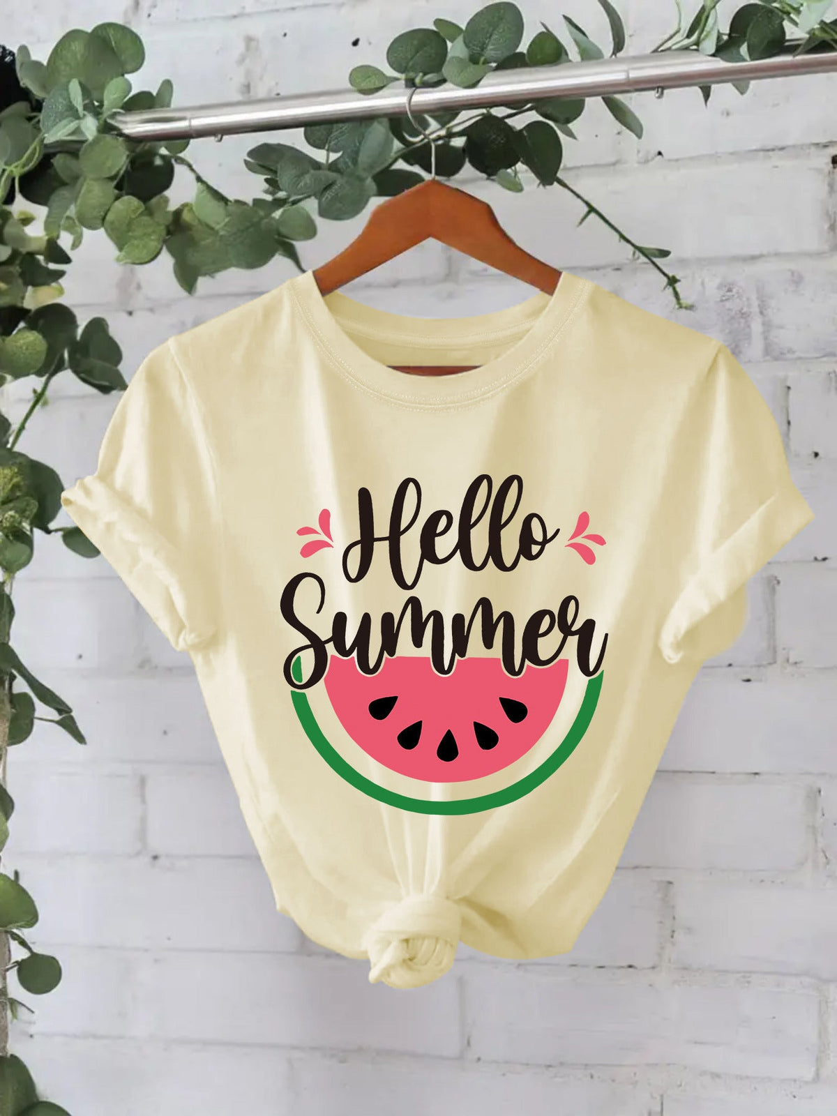 Hello Summer watermelon short sleeved shirt