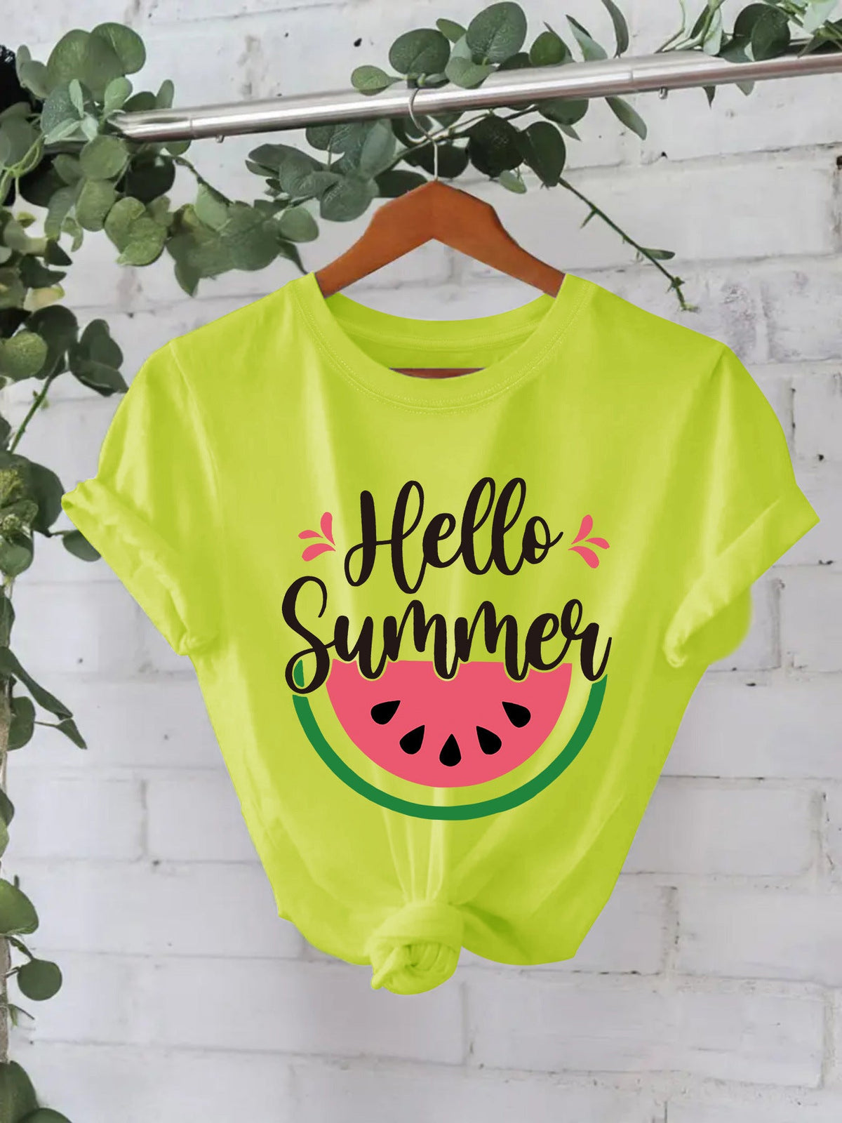 Hello Summer watermelon short sleeved shirt