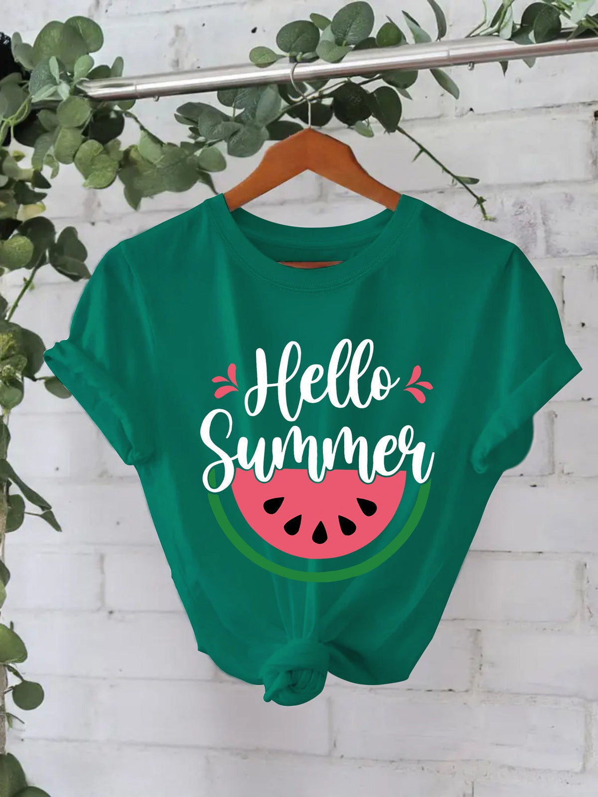 Hello Summer watermelon short sleeved shirt