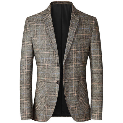 Men's casual middle-aged non ironing top jacket