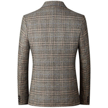 Men's casual middle-aged non ironing top jacket
