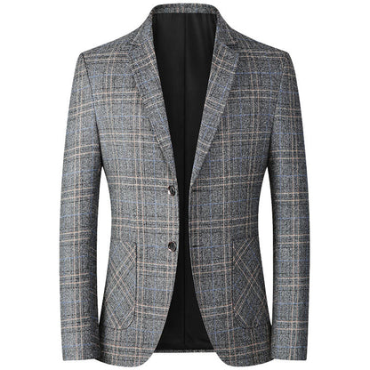 Men's casual middle-aged non ironing top jacket