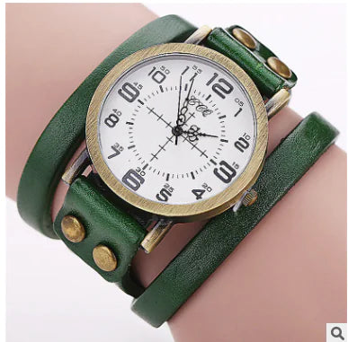 Vintage Leather Quartz Watch
