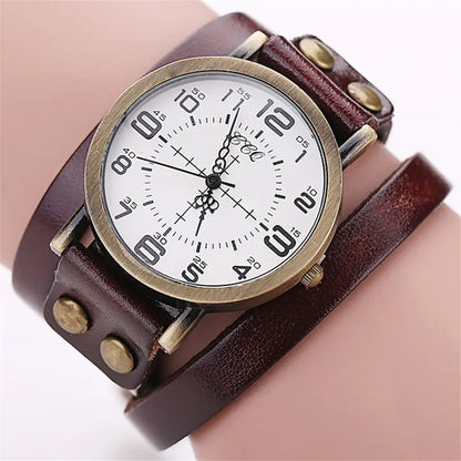Vintage Leather Quartz Watch
