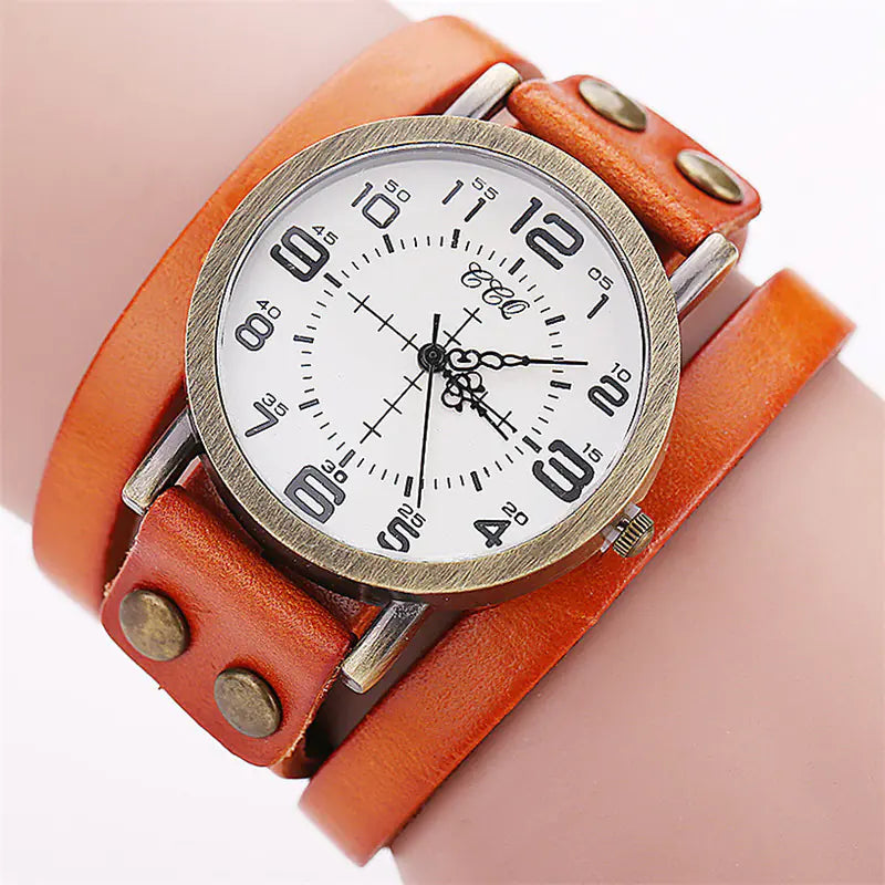 Vintage Leather Quartz Watch