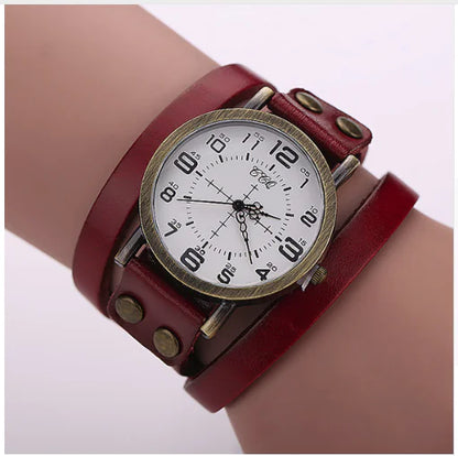 Vintage Leather Quartz Watch