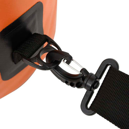 Dry Bag with Zipper Orange 4 gal PVC