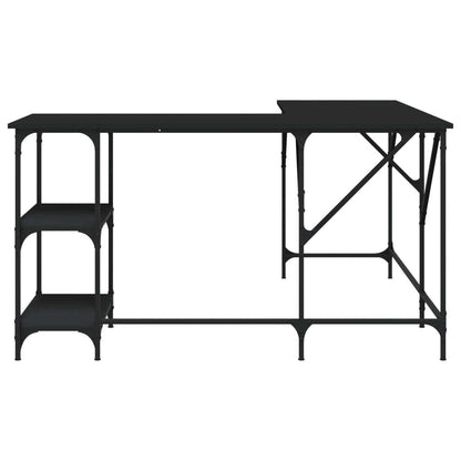 Desk Black 54.7"x54.7"x29.5" Engineered Wood