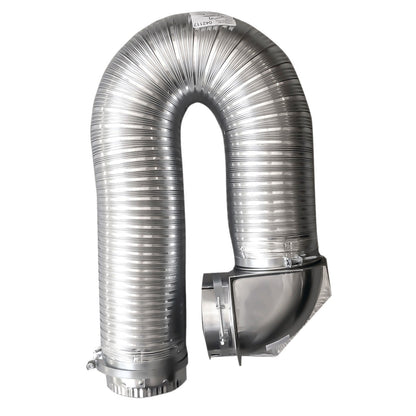 Builder's Best 112423 4" x 8ft UL Transition-Duct Single-Elbow Kit