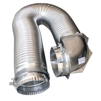 Builder's Best 112423 4" x 8ft UL Transition-Duct Single-Elbow Kit