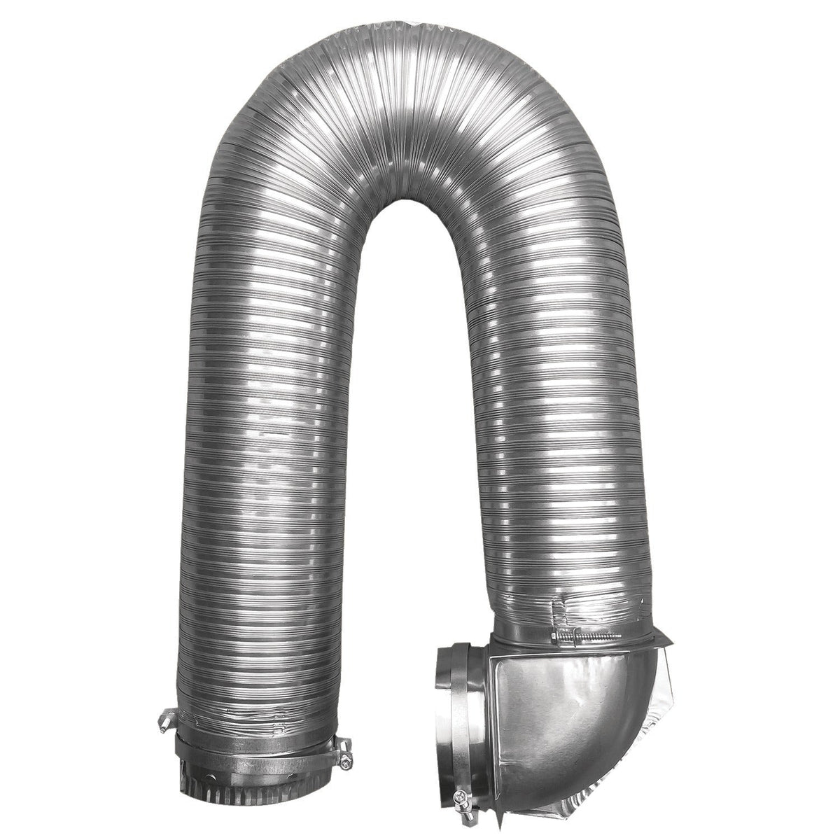 Builder's Best 112423 4" x 8ft UL Transition-Duct Single-Elbow Kit