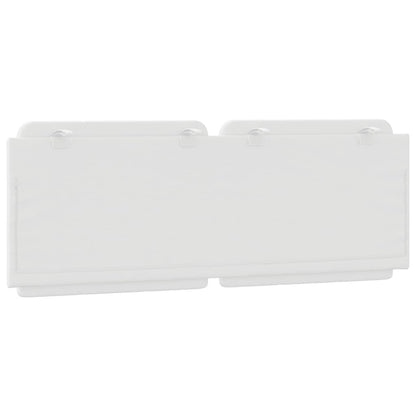 Headboard Cushion "Zadar" White 53.9" Faux Leather