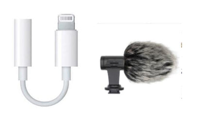 Style: Rabbit hair+Adapter - Photo recording microphone
