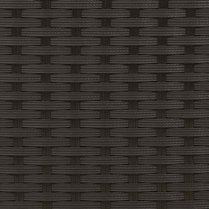 Garden set Black Poly Rattan
