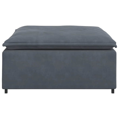 Modular Sofa Footstool Module Dark Gray 39.4"x39.4"x18.9