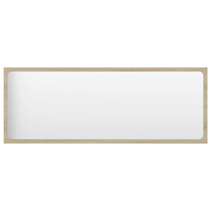 Bathroom Mirror Sonoma Oak 39.4"x0.6"x14.6" Engineered Wood