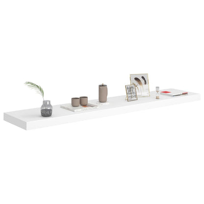 Floating Wall Shelf White 47.2"x9.3"x1.5" MDF