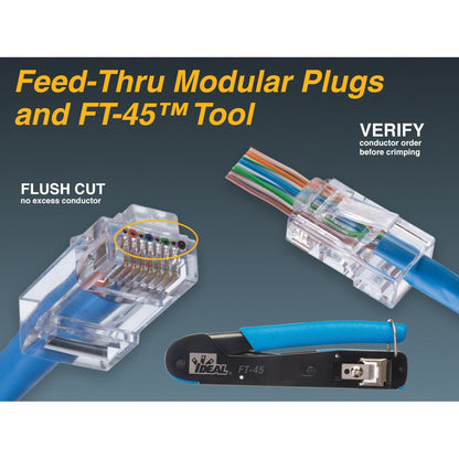 IDEAL 33-507 Feed-Thru RJ-45 Installation Kit