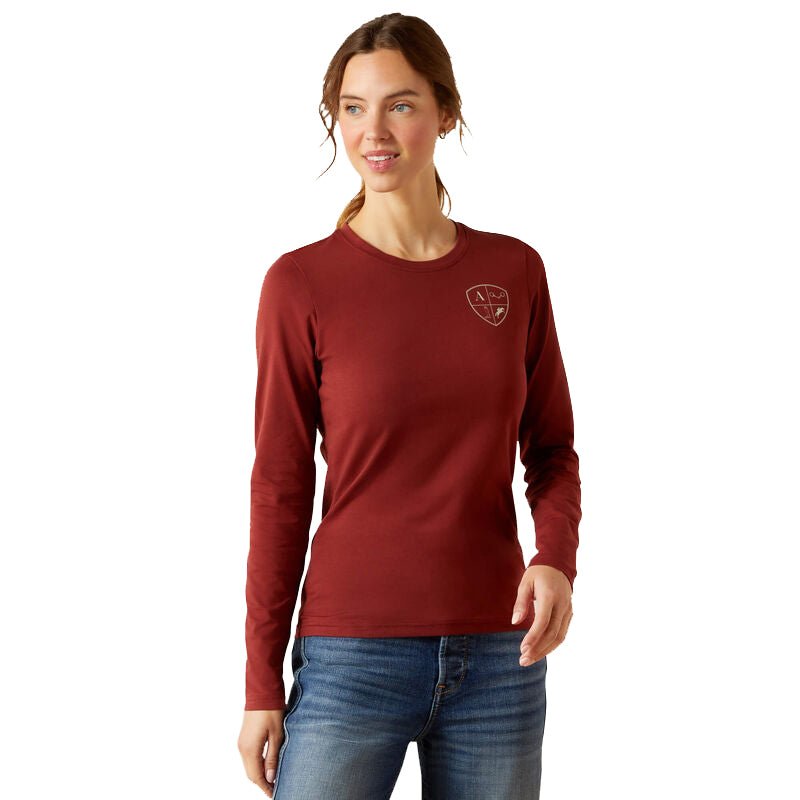 Ariat Women's EQ Icons Long Sleeve Tee – Soft, Comfortable, Stylish Barn Wear