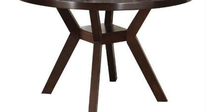 Drake Round Dining Table with Minimalist Design - Espresso