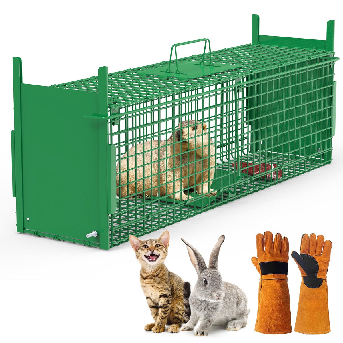 40in Live Animal Trap Cage - Humane Catch & Release