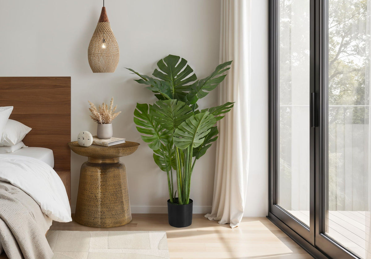 45" Tall Artificial Monstera Tree with Real-Touch Leaves - Green