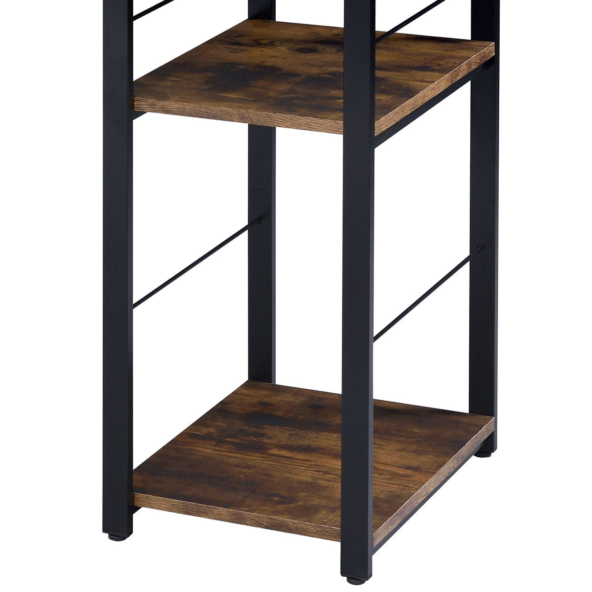 Vadna Writing Desk with Functional Shelving - Black, White, or Dark Brown