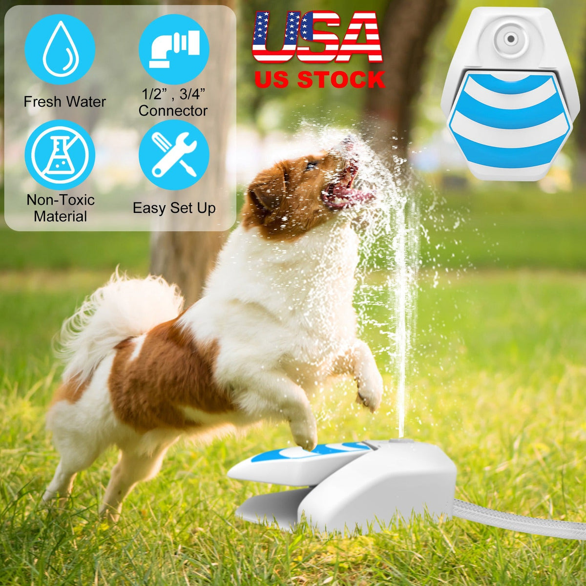 GBruno Outdoor Dog Water Fountain