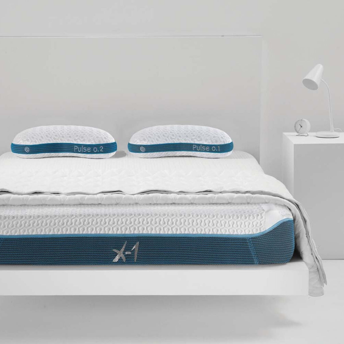 Twin Mattress with Breathable Mesh Cover and Removable Bumper Guard - White