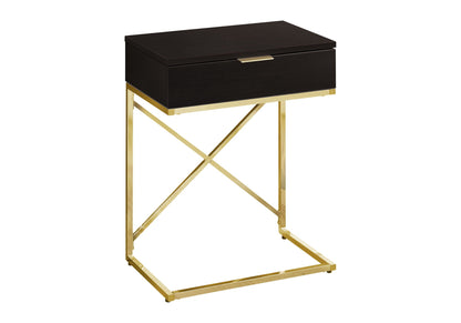 Accent Side Table with Storage Drawer - Contemporary Design