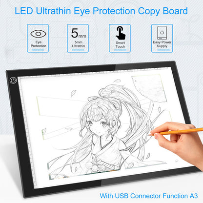 iMounTEK A3 LED Copy Board Ultrathin Dimmable Eye-Protection Drawing Tattoo Tracer for Sketch Animation