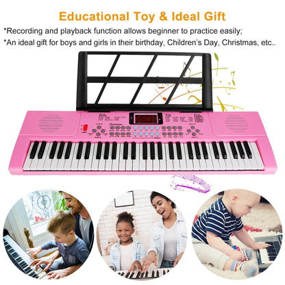 GBruno 61 Keys Digital Music Electronic Keyboard