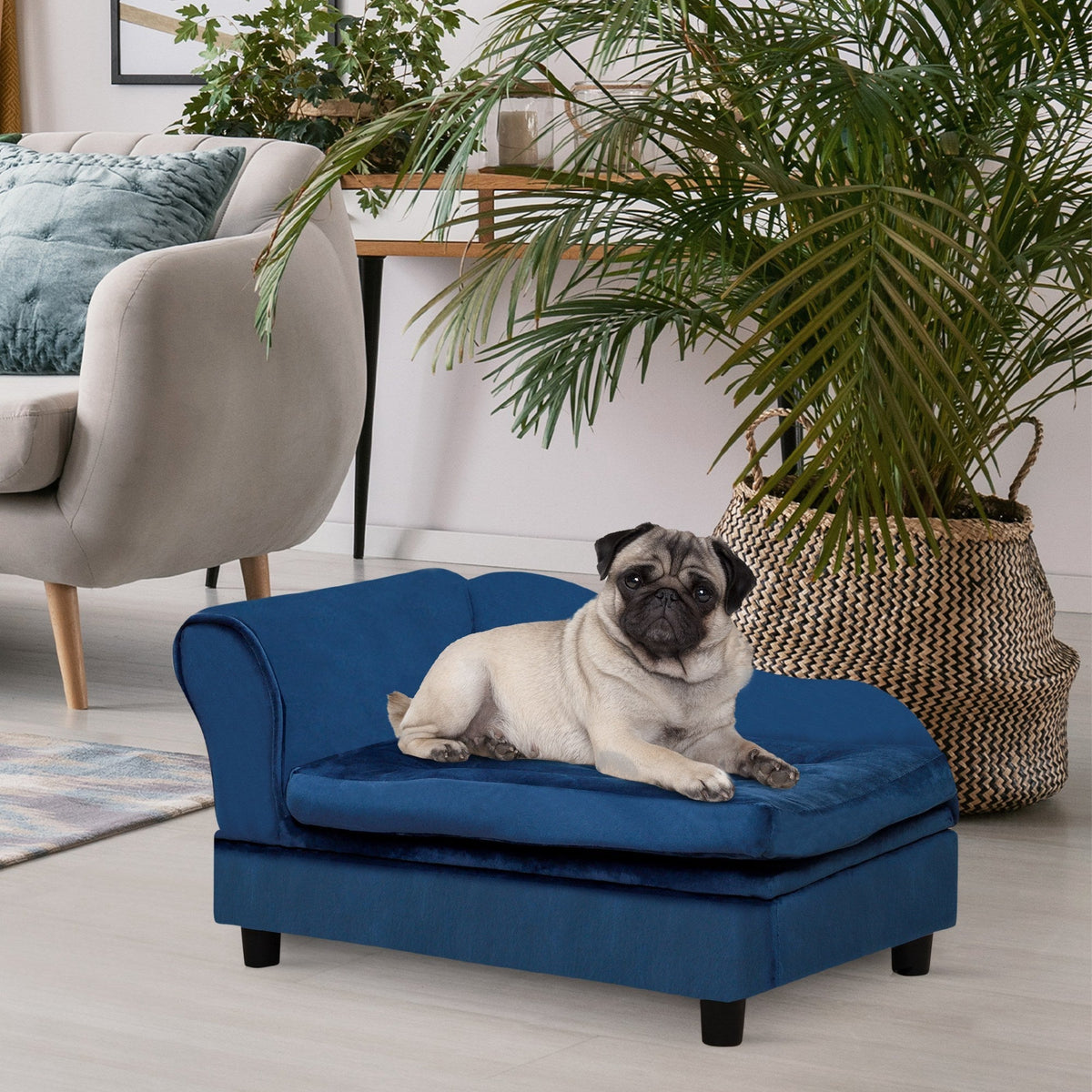 Luxury Dog Bed with Hidden Storage - Small Dogs