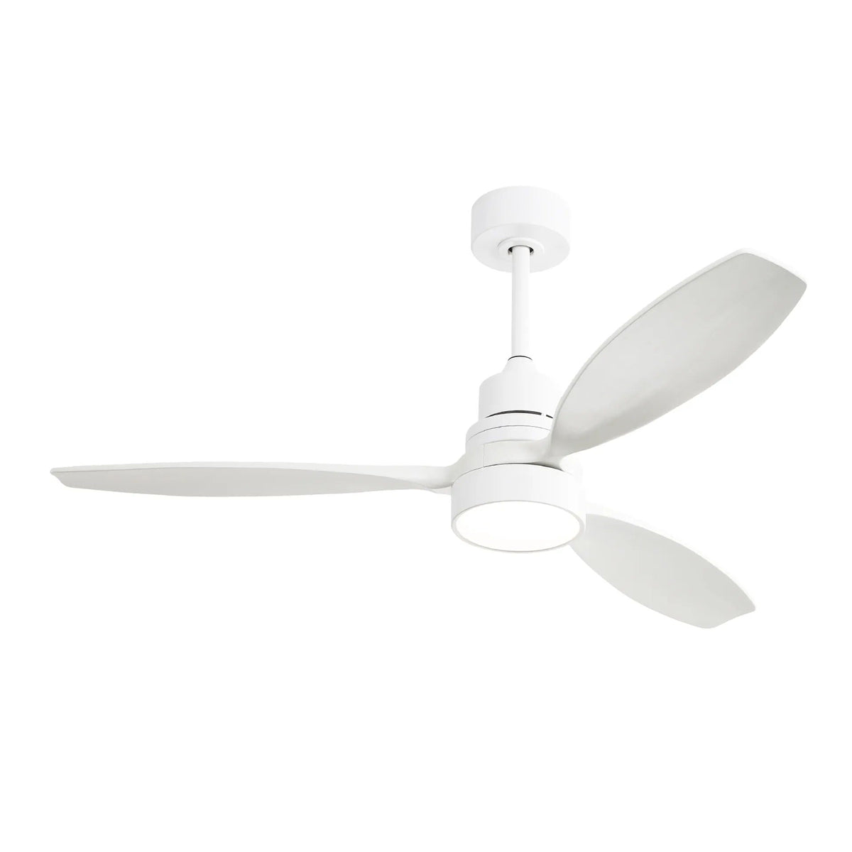 Ceiling Fan with Reversible DC Motor, LED Light & Remote Control - Dark Brown or White