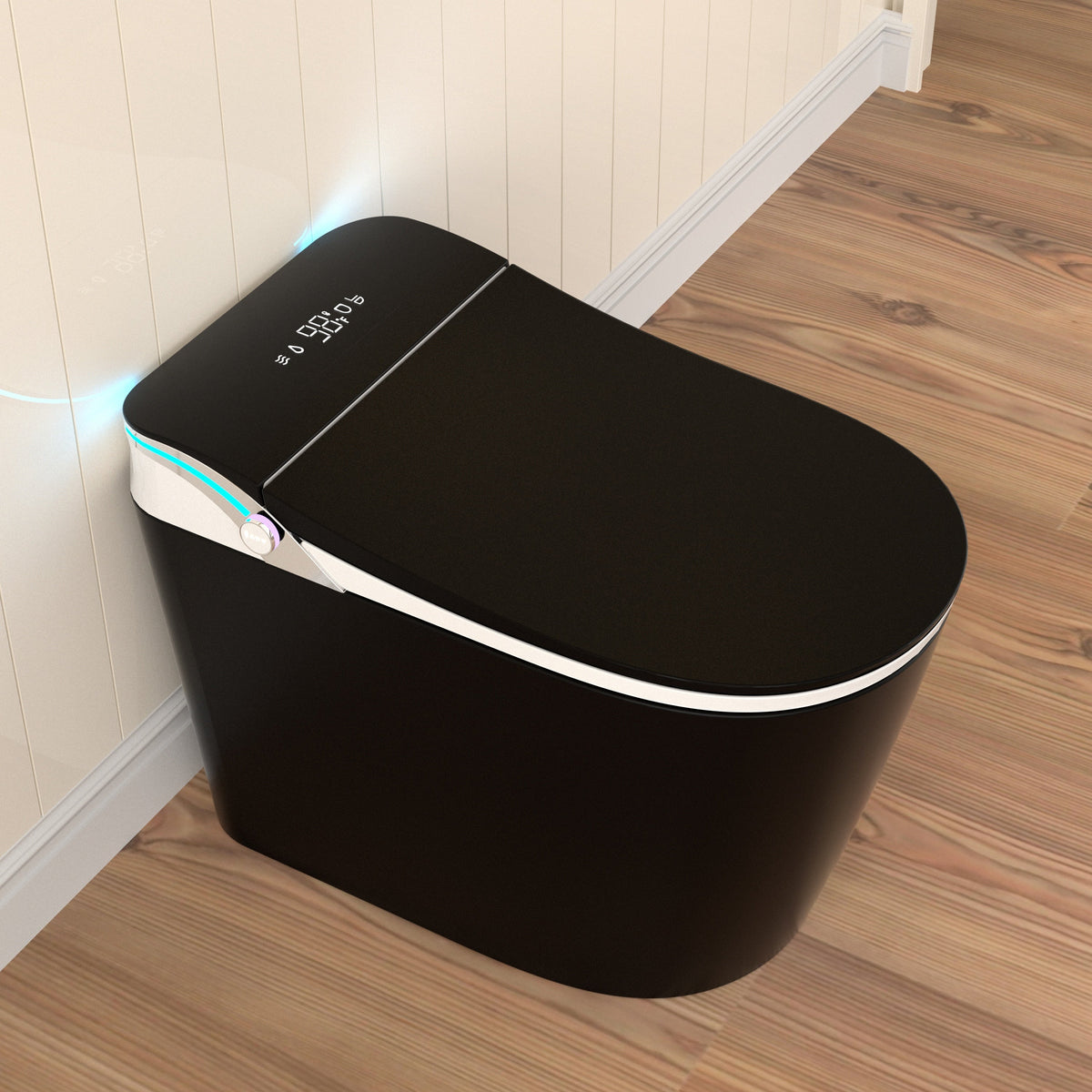 Elongated Smart Toilet with Bidet and Auto Flush - Matte