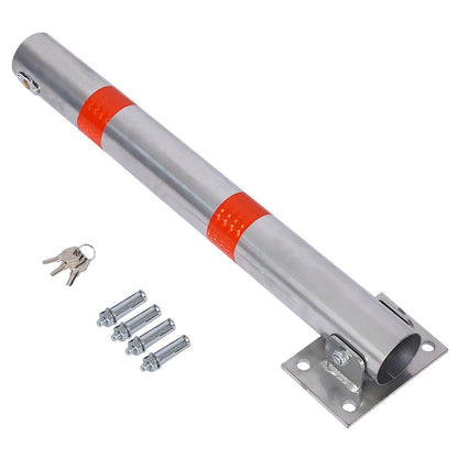 Parking Bollard Pole Barrier with Lock - Dark Gray or Yellow