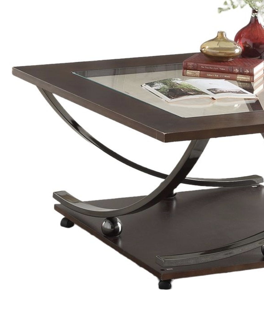 Dark Brown Coffee Table with Modern Elegance - Isiah