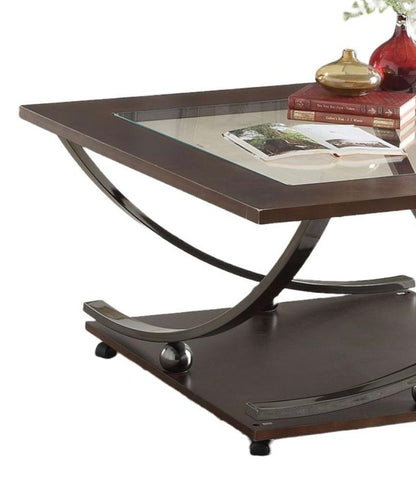 Dark Brown Coffee Table with Modern Elegance - Isiah