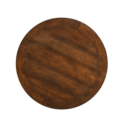 Transitional Espresso Coffee Table with Open Storage - Engineered Pine