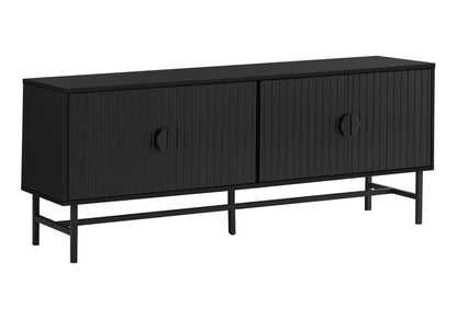 Contemporary TV Stand Console with Storage - Black or White