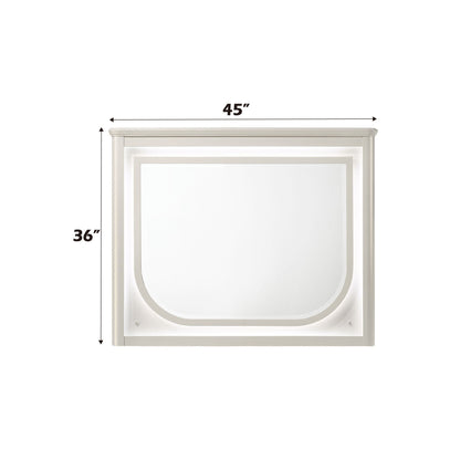 Laveda Mirror With LED with Integrated Lighting - White